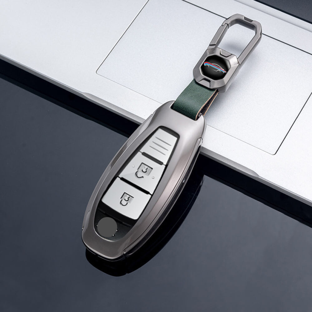 【スズキ】バックル付きメタリックスマートキーケース〔Cタイプ〕